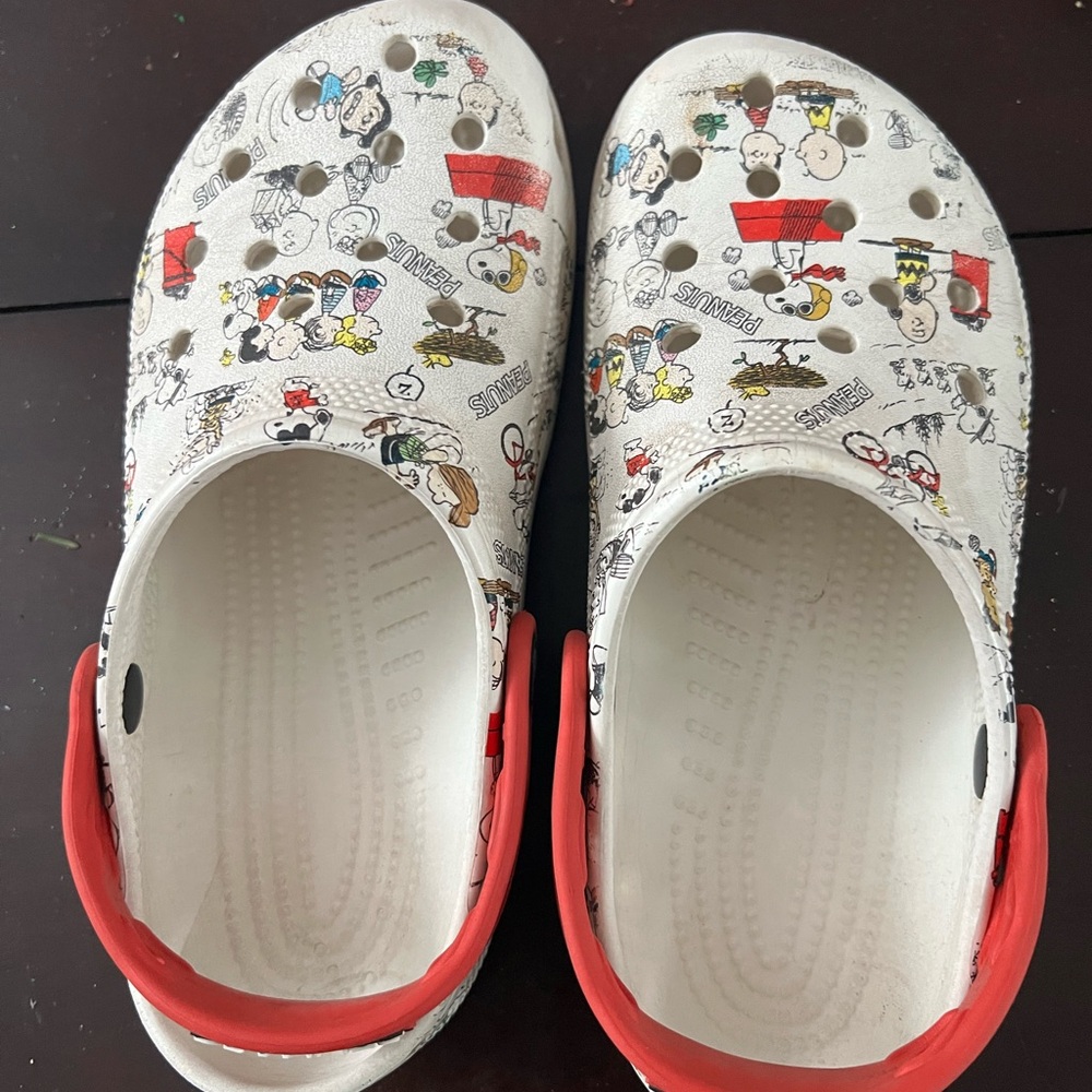 CROCS Kids Cartoon Slippers with Red Highlights